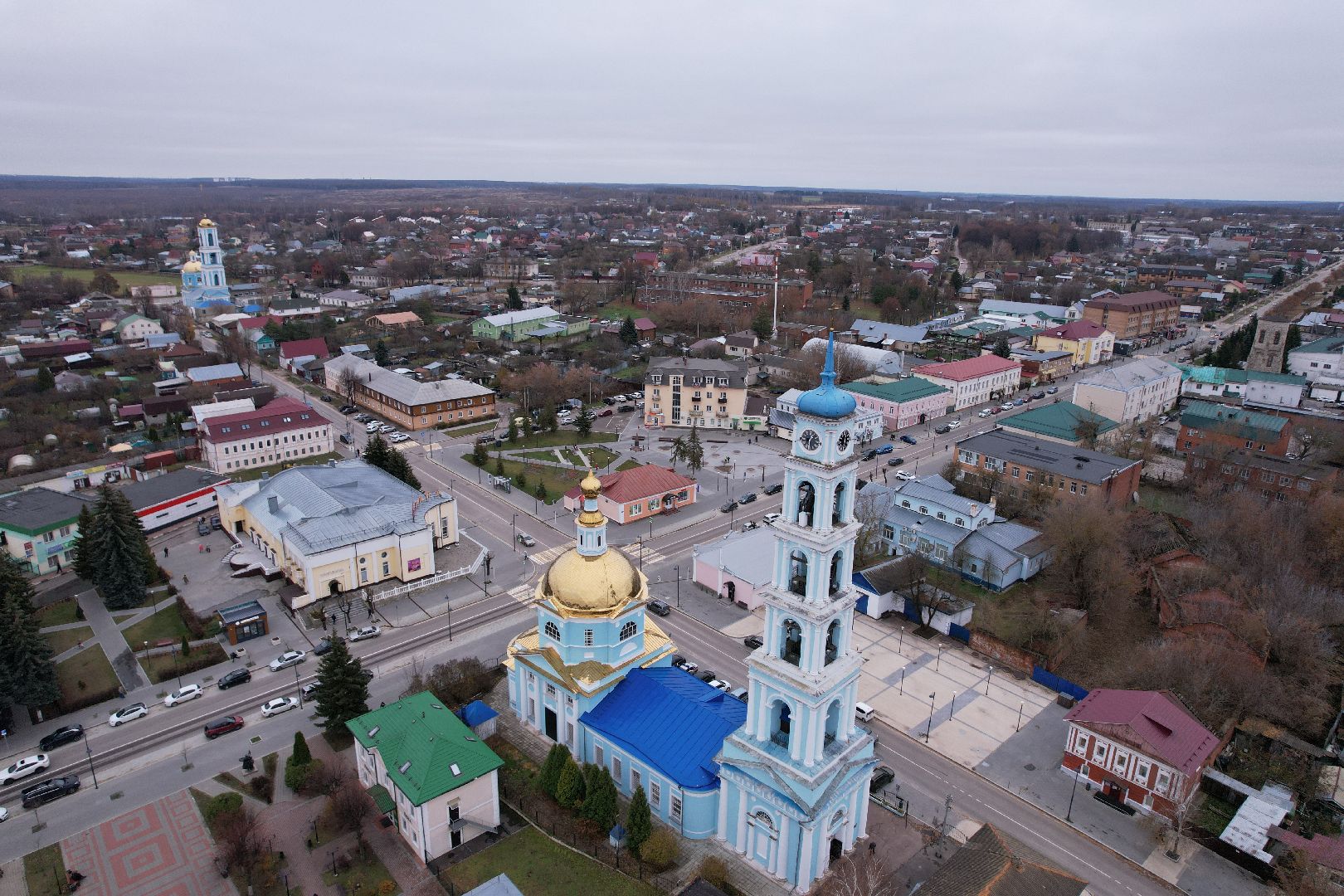 кашира, церковь,видео с коптера,