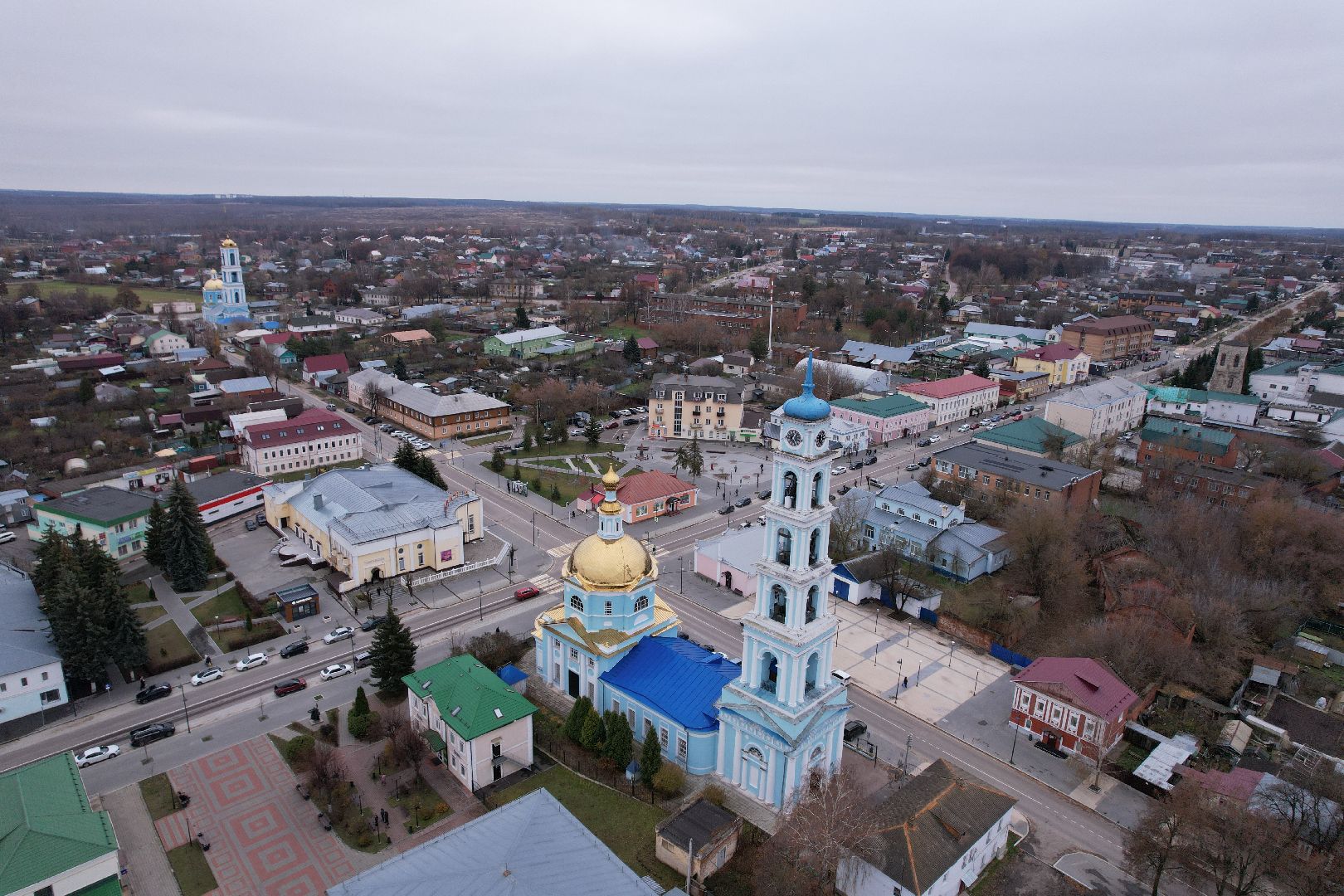 кашира, церковь,видео с коптера,