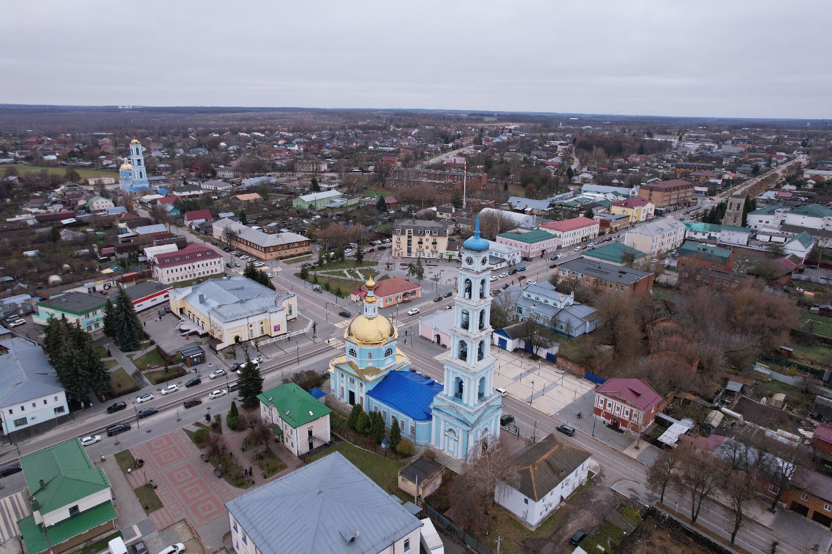 кашира, церковь,видео с коптера,