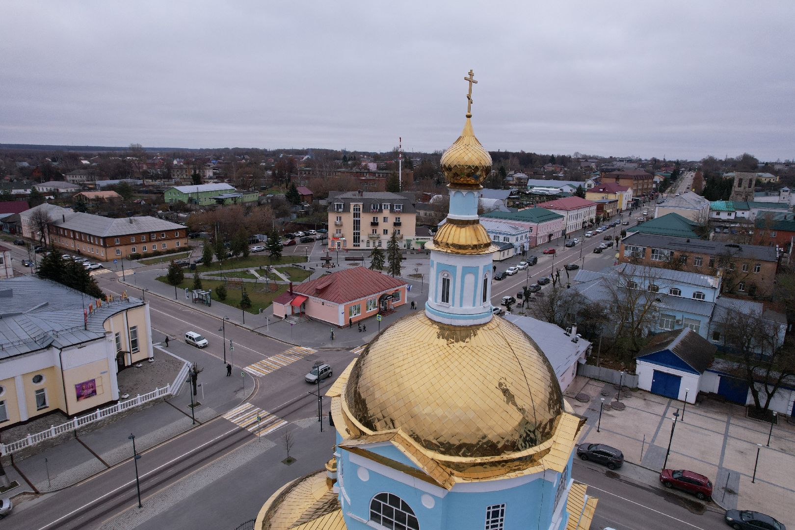 кашира, церковь,видео с коптера,