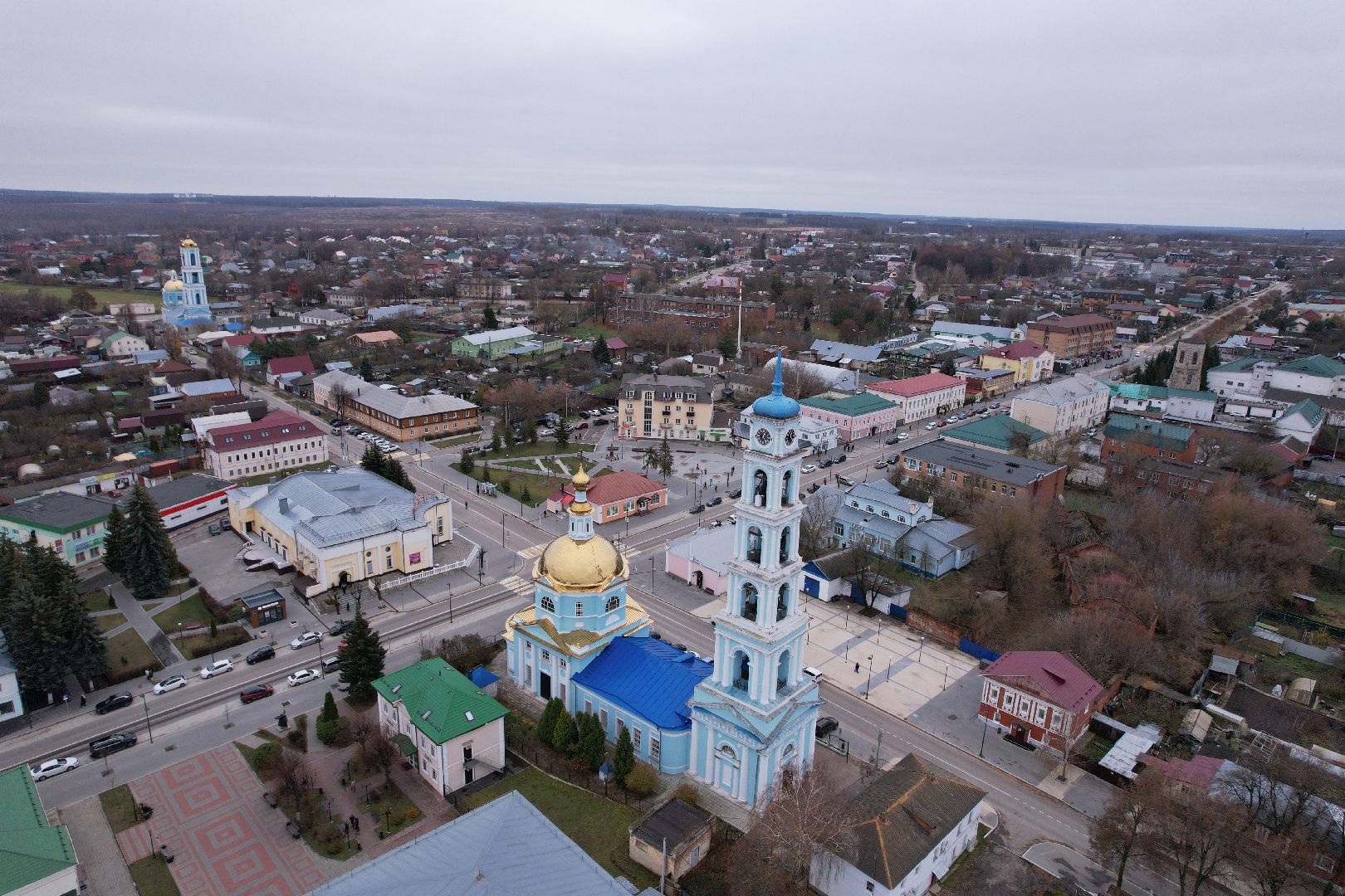 кашира, церковь,видео с коптера,