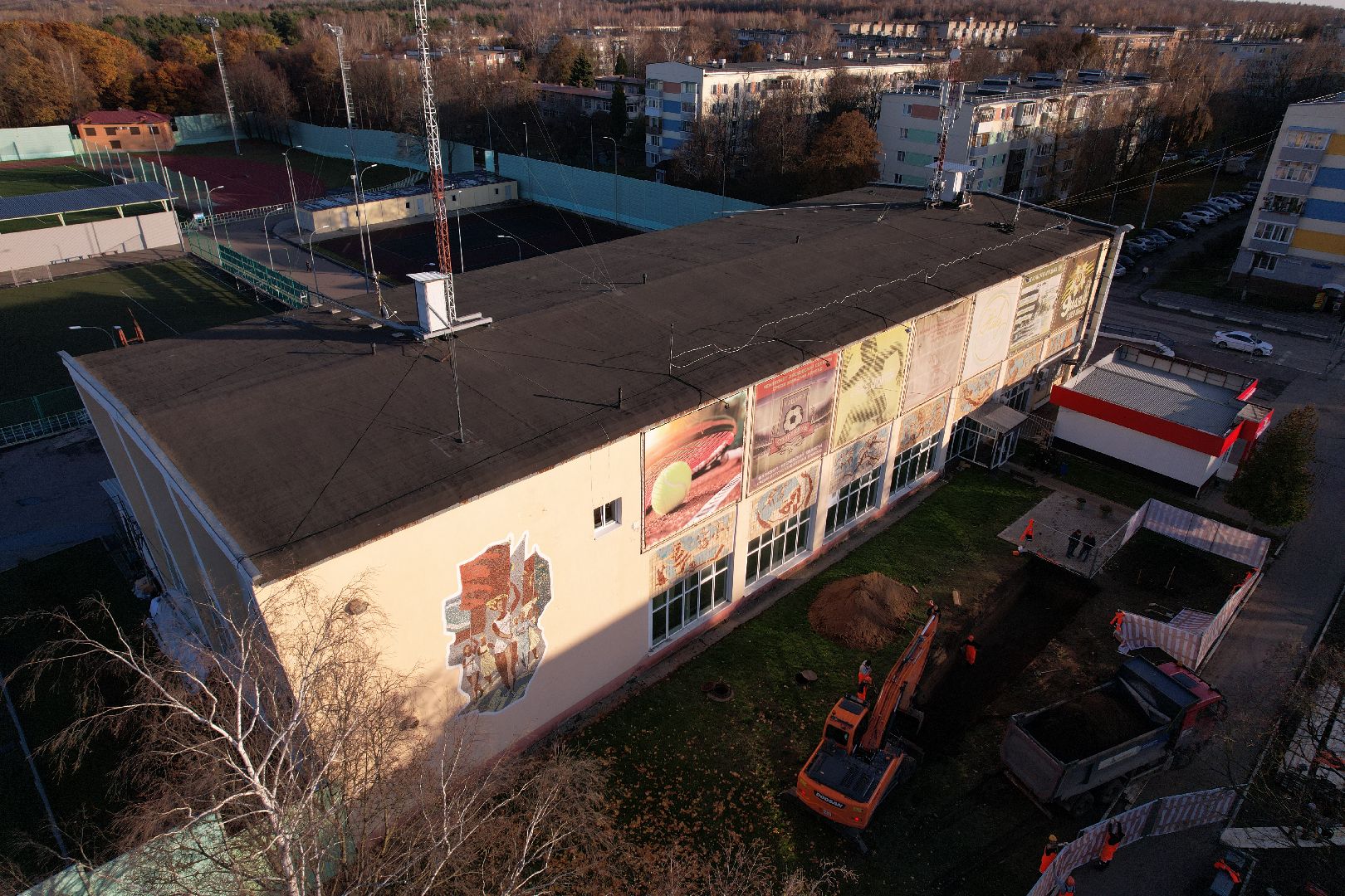 кашира, спорт,видео с коптера,