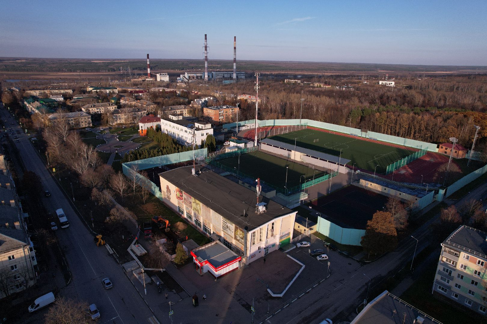 кашира, спорт,видео с коптера,