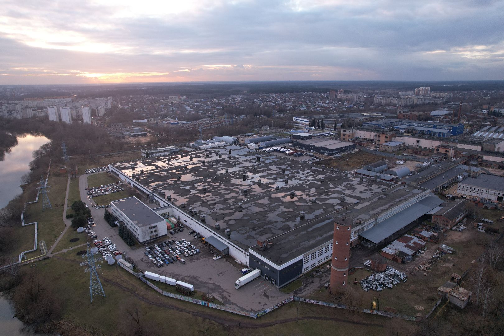 ногинск, фабриа,видео с коптера,