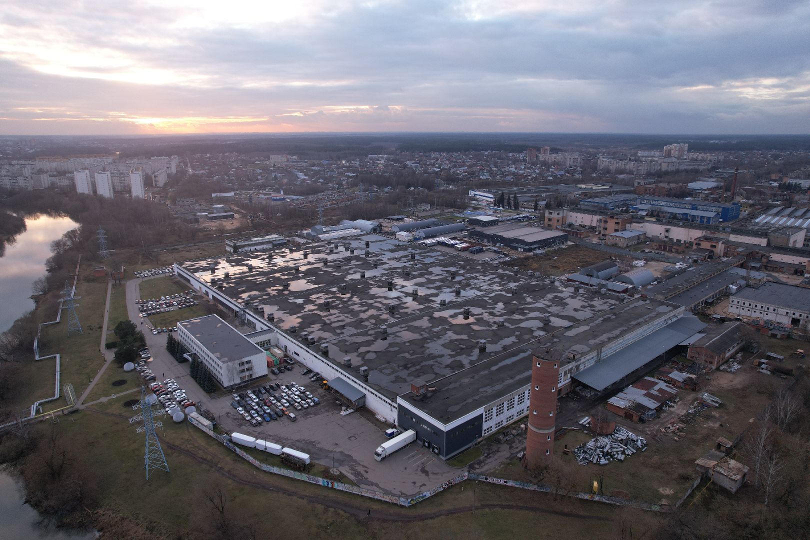 ногинск, фабриа,видео с коптера,