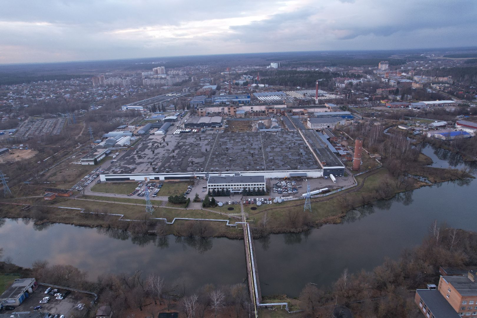 ногинск, фабриа,видео с коптера,