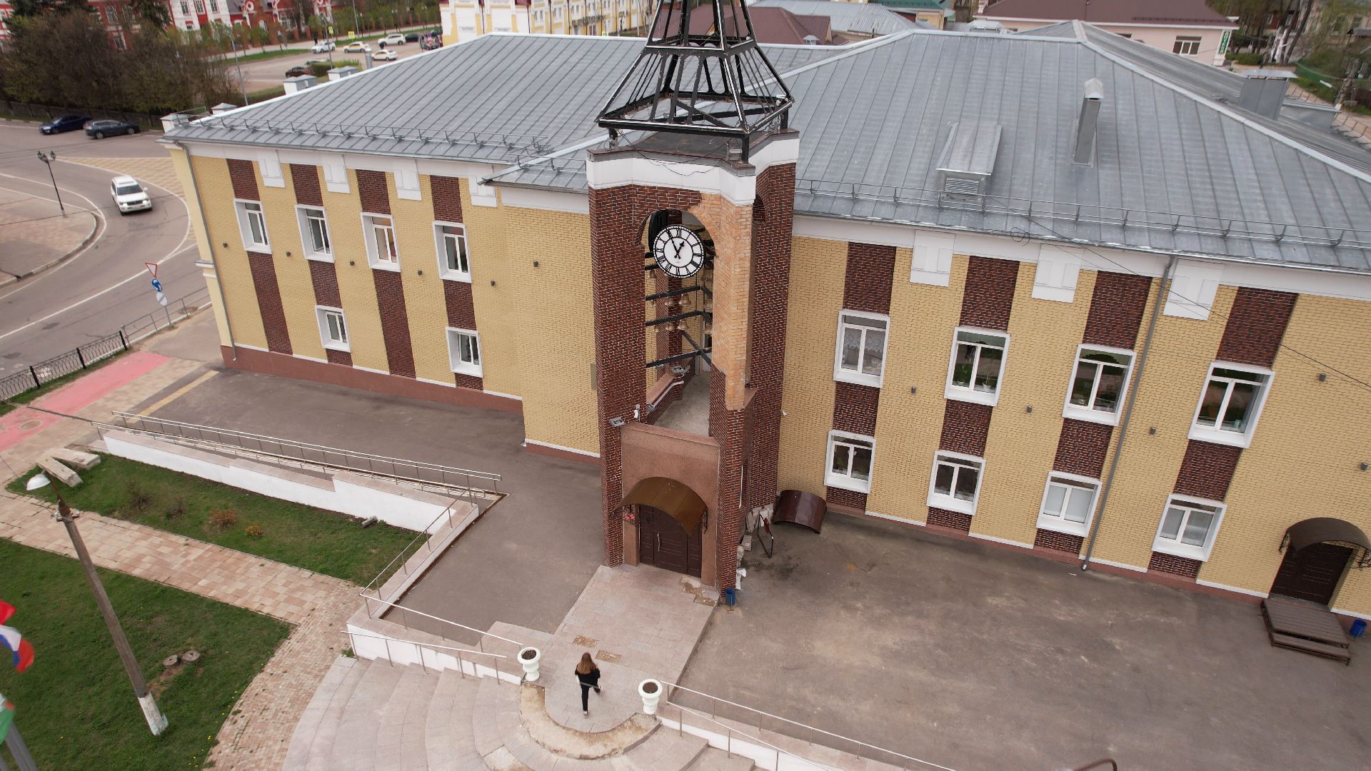 талдом, школа, благоустройство,видео с коптера,
