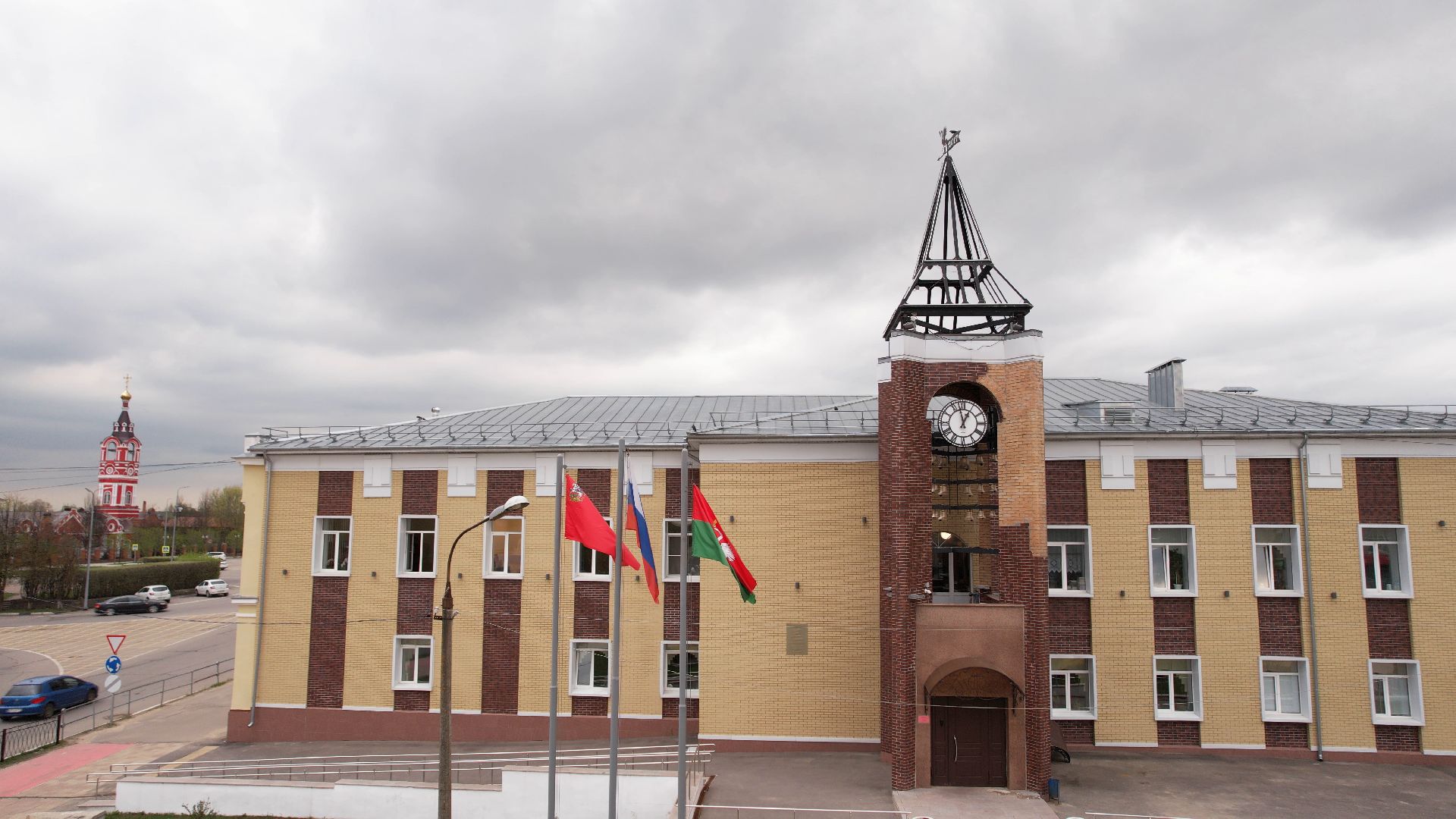 талдом, школа, благоустройство,видео с коптера,