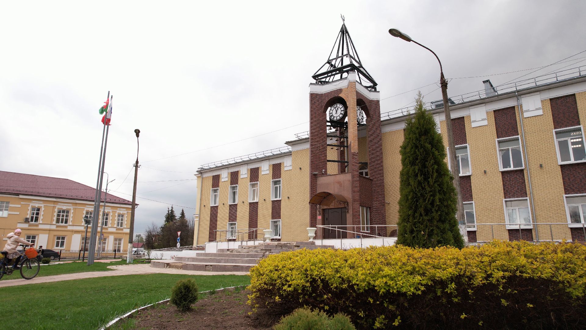 талдом, школа, благоустройство,видео с коптера,