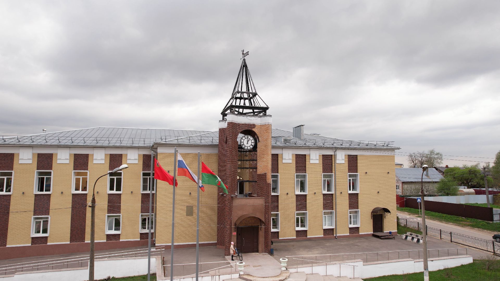 талдом, школа, благоустройство,видео с коптера,