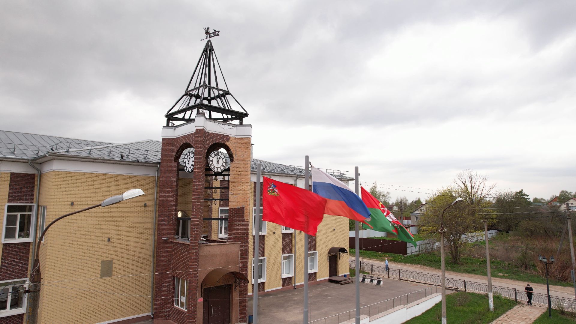 талдом, школа, благоустройство,видео с коптера,