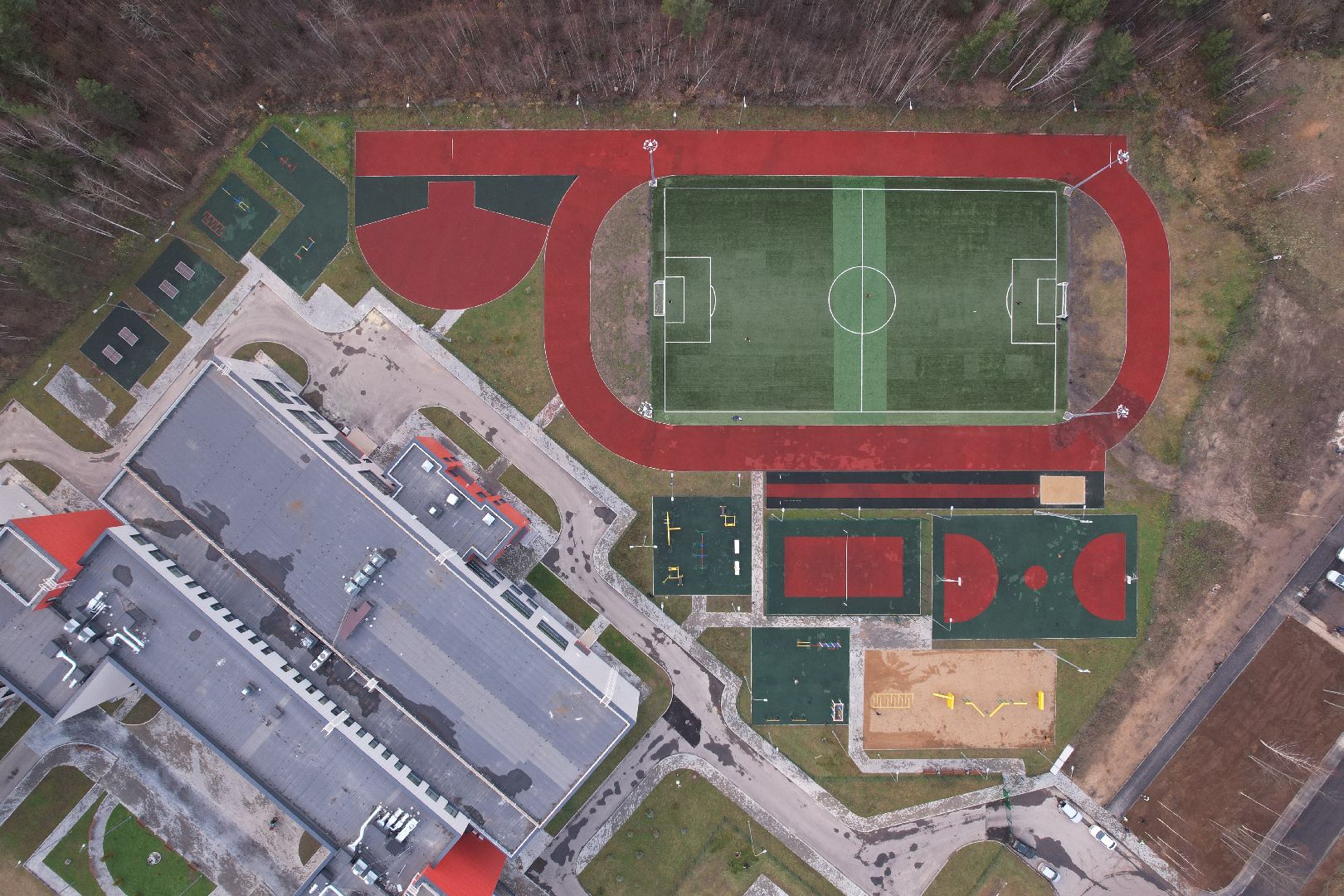 школа,видео с коптера,