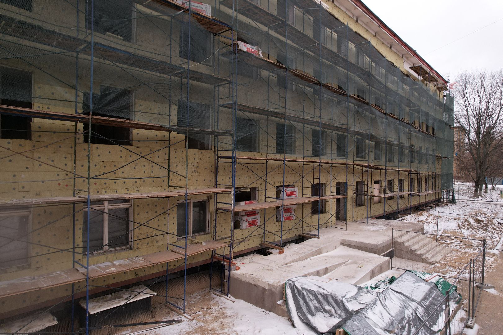 видео с коптера, поликлиника, дзержинский,