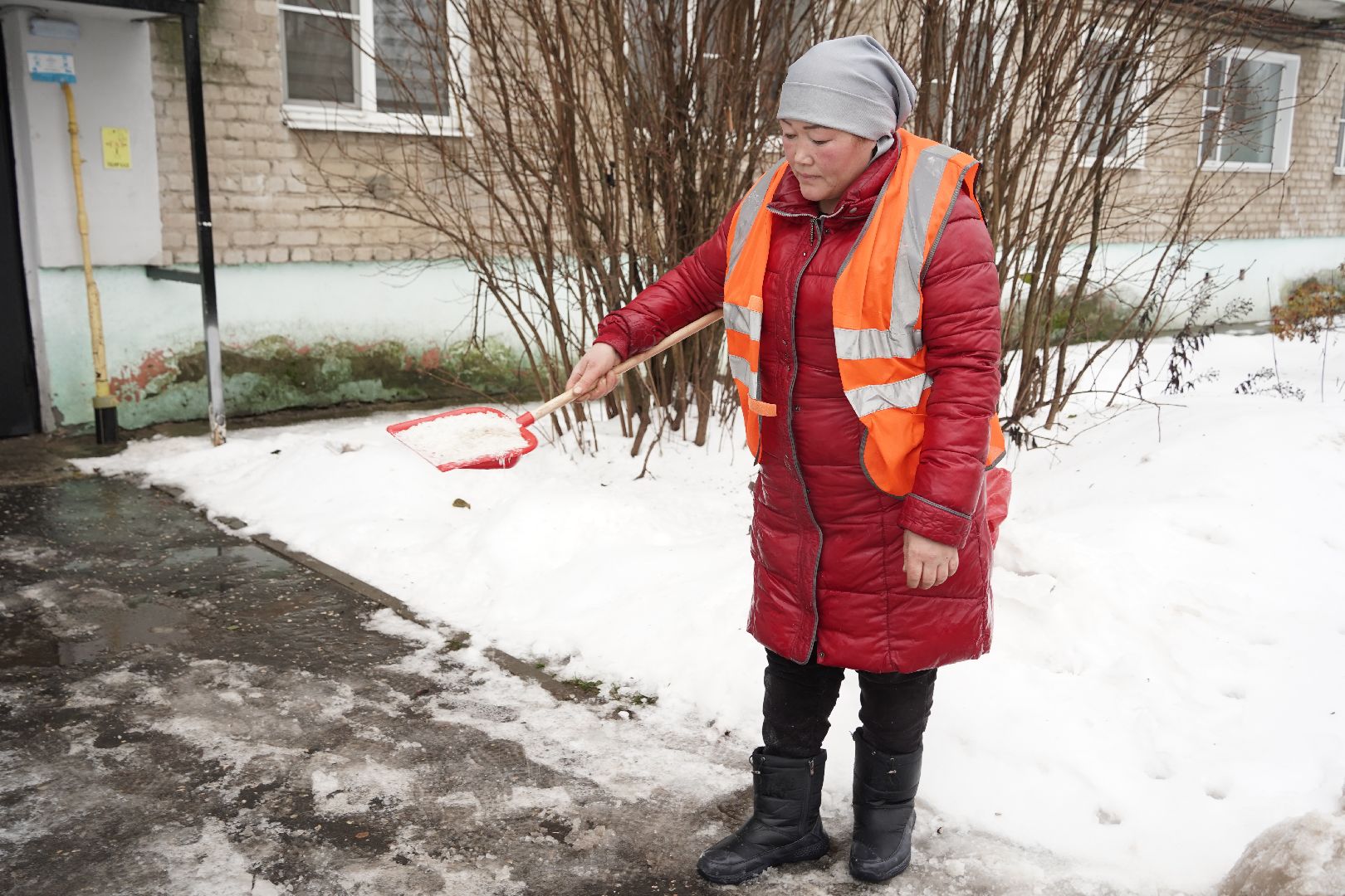 снегоуборка, благоустройство, управляющая компания, Рошаль,