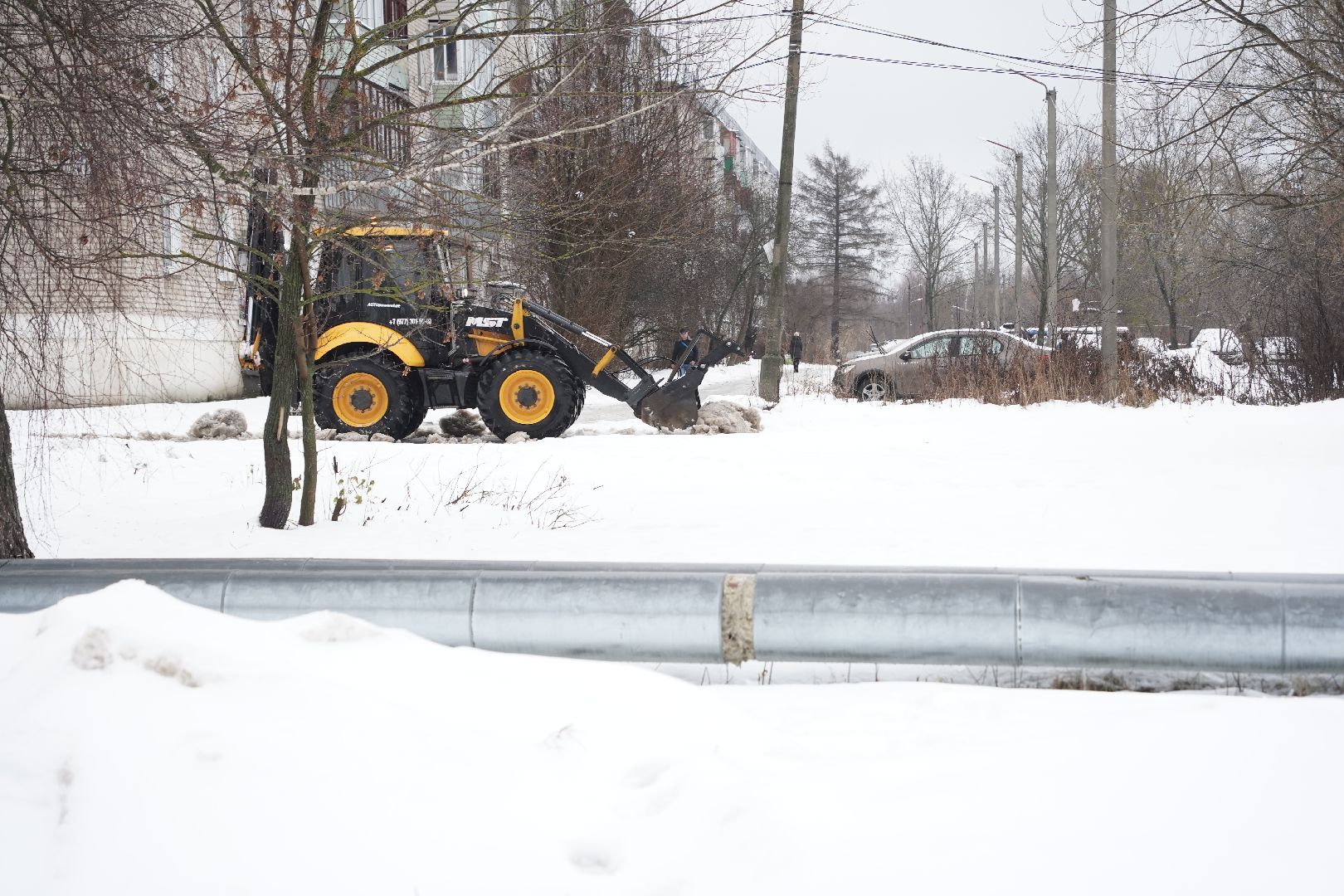 снегоуборка, благоустройство, управляющая компания, Рошаль,