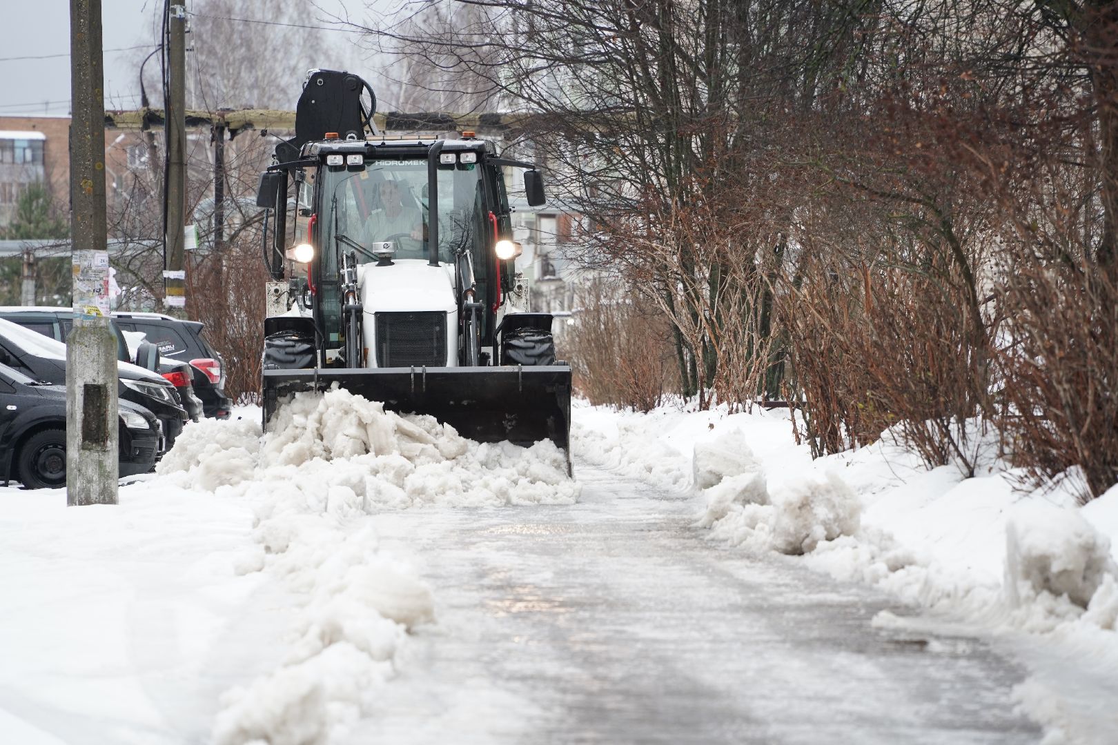 снегоуборка, благоустройство, управляющая компания, Рошаль,