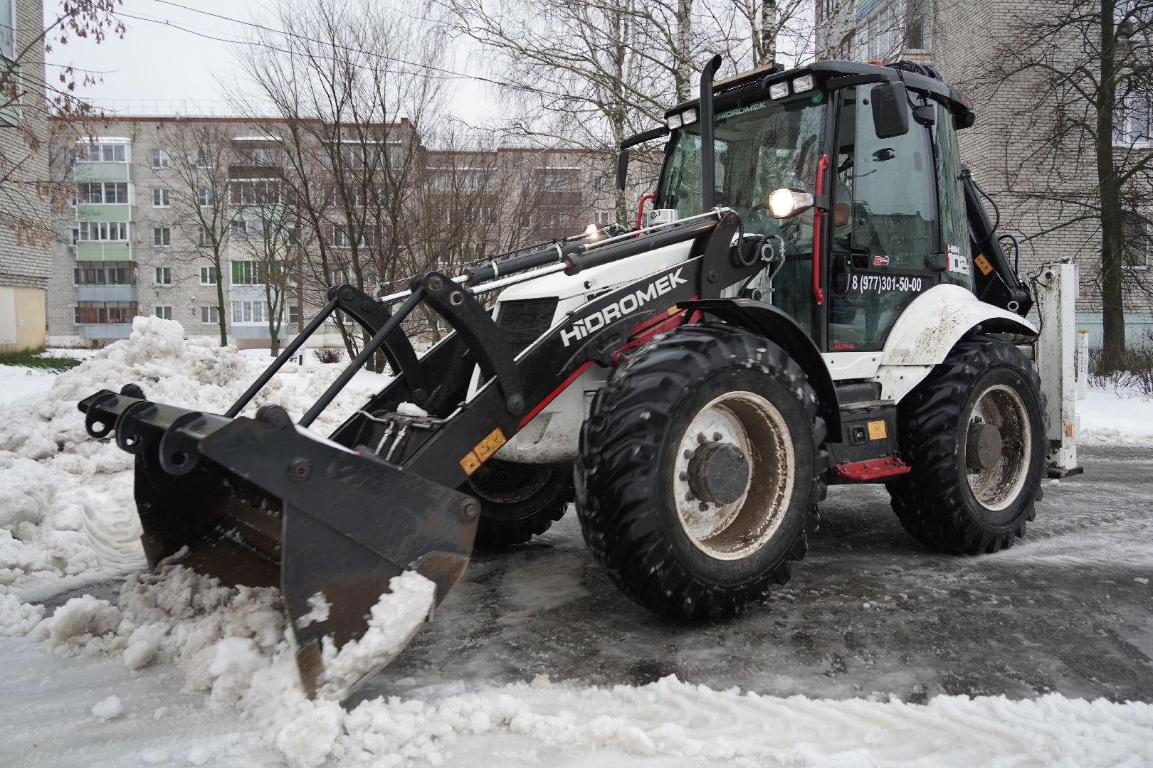 снегоуборка, благоустройство, управляющая компания, Рошаль,