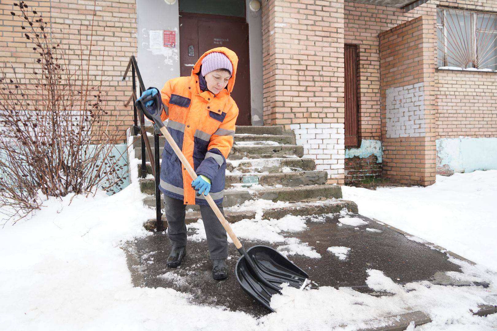 снегоуборка, благоустройство, управляющая компания, Рошаль,