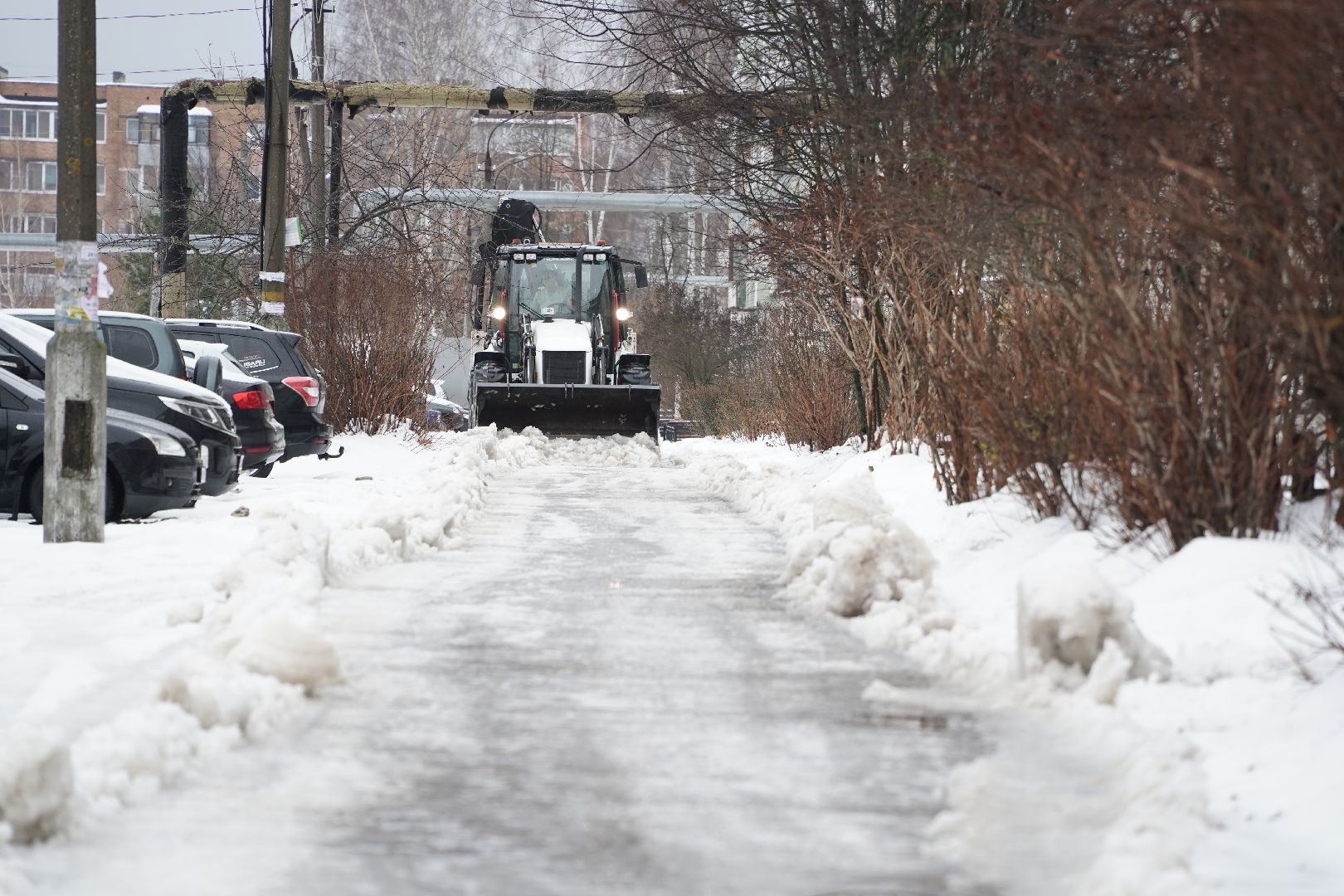 снегоуборка, благоустройство, управляющая компания, Рошаль,