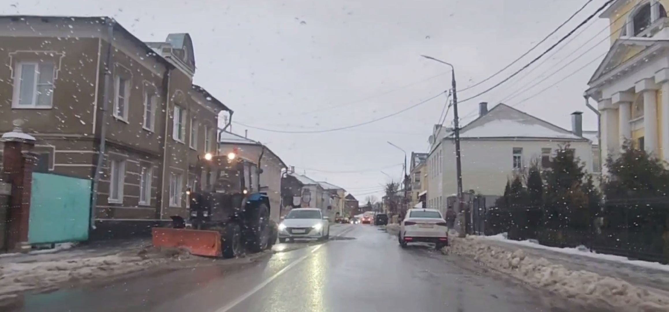 Коломна, снегопад, уборка снега, коммунальные службы,