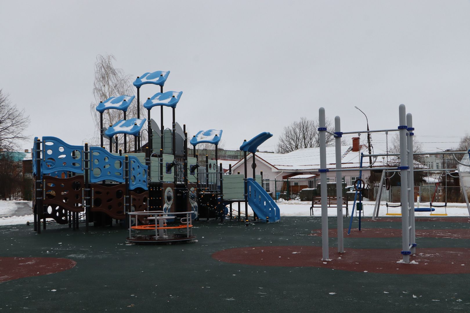 Серебряные Пруды, снегопад, дороги, дворовые территории,