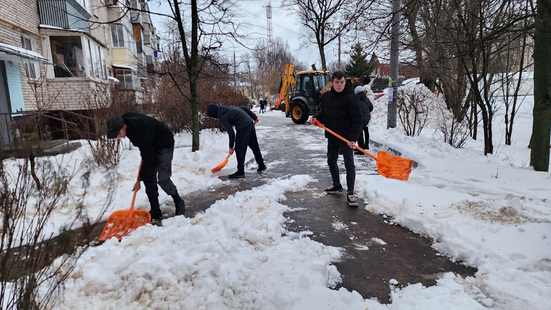 Подольск, Уборка, студенты,