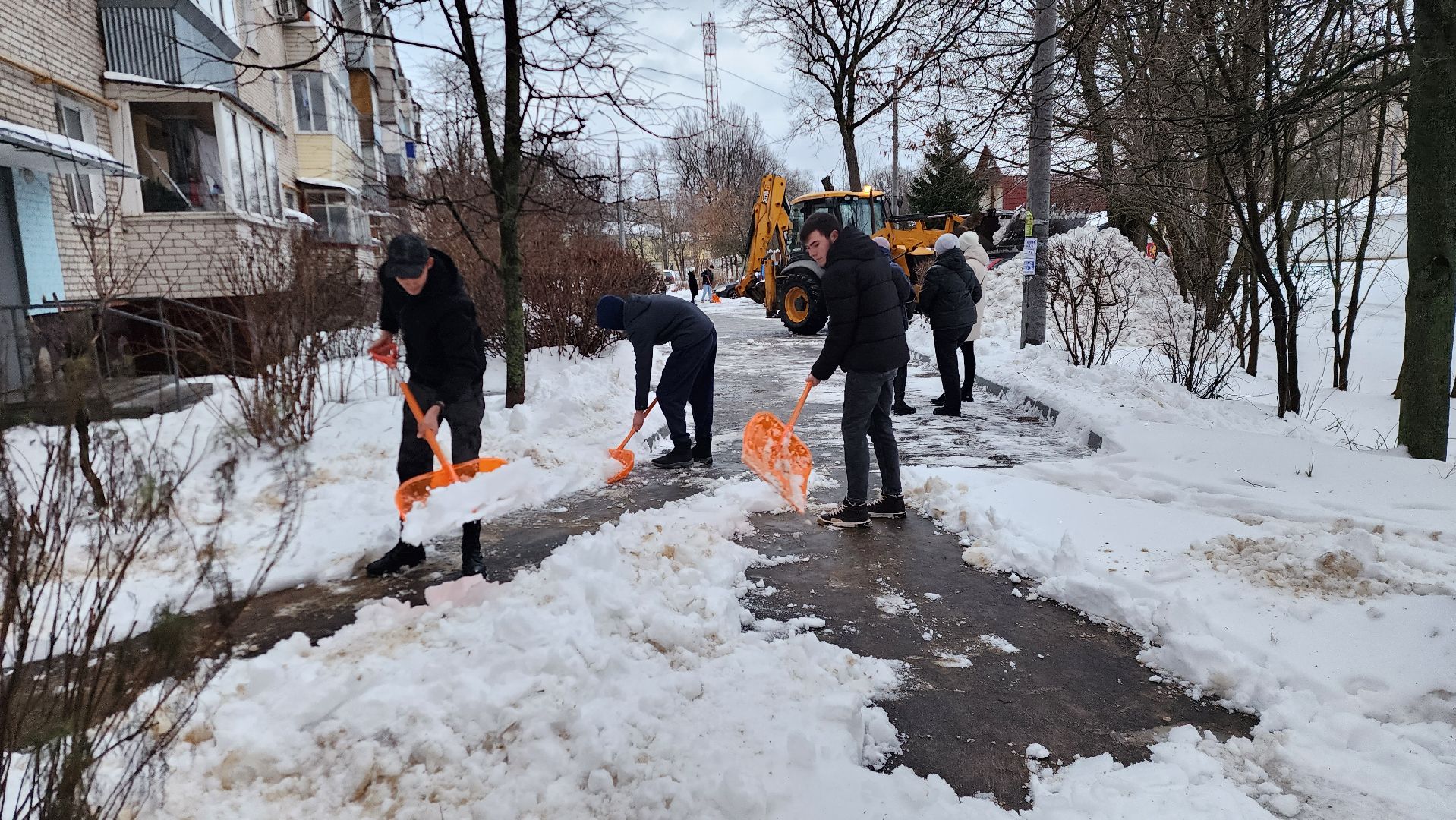 Подольск, Уборка, студенты,