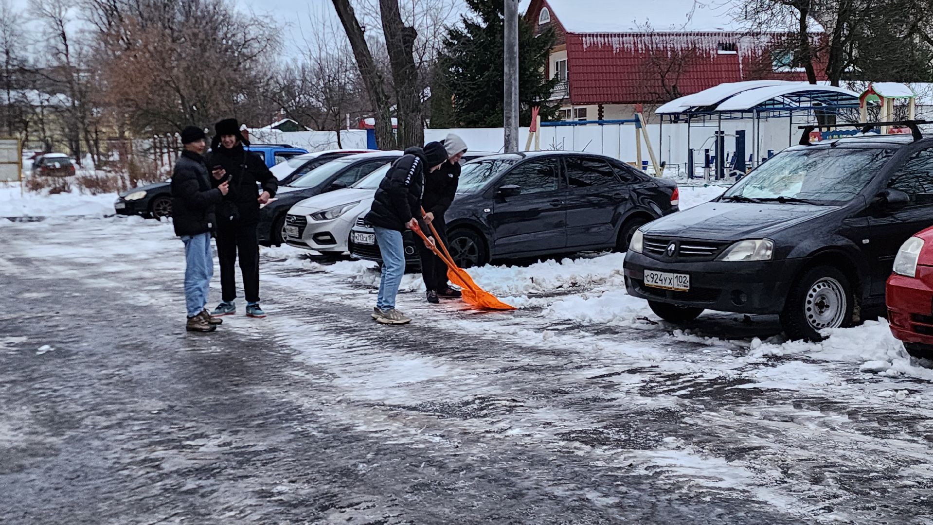 Подольск, Уборка, студенты,