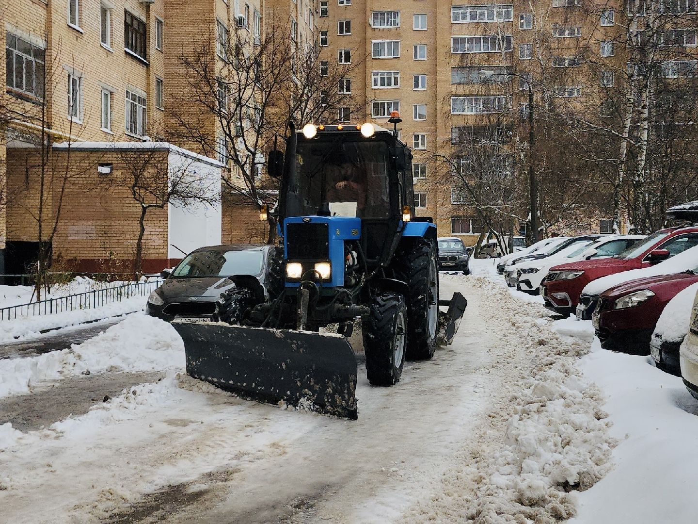 снегопад, непогода, техника, фрязино,