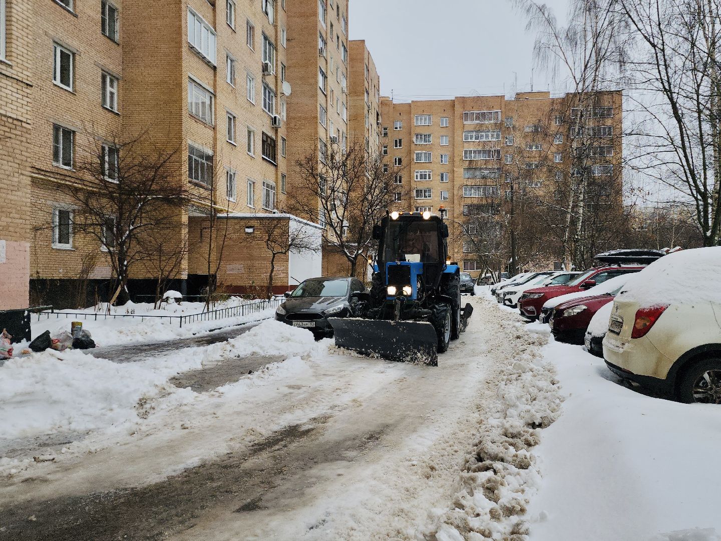 снегопад, непогода, техника, фрязино,