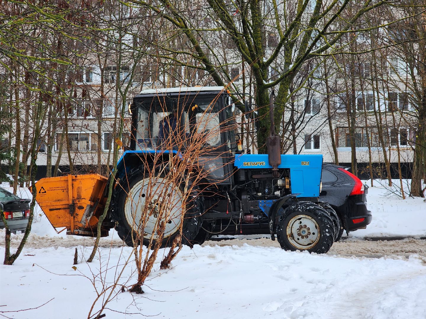 снегопад, непогода, техника, фрязино,