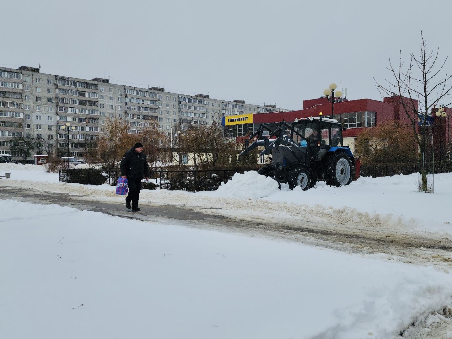 снегопад, непогода, техника, фрязино,