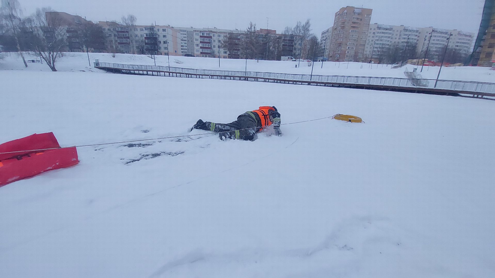 мособлпожспас, тонкий лед, спасательная часть, спасатели,