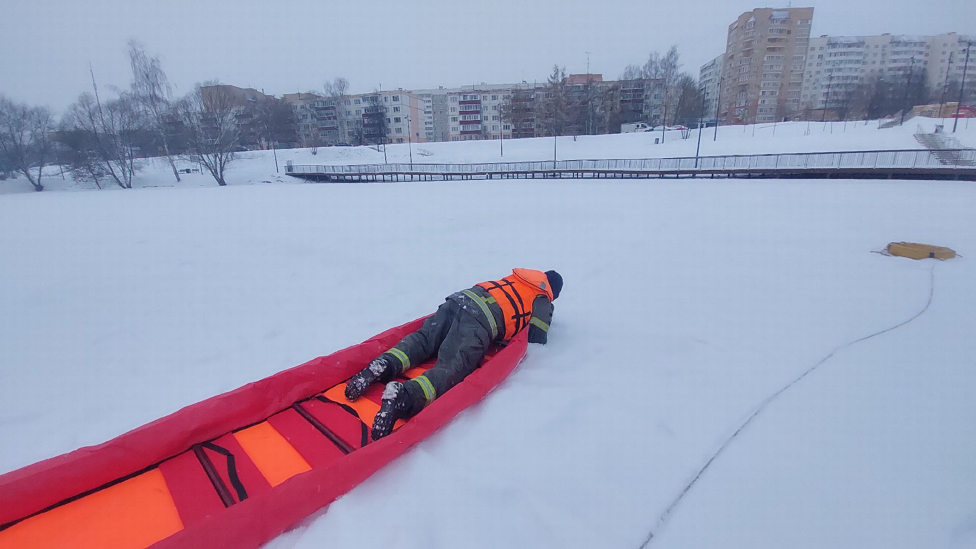 мособлпожспас, тонкий лед, спасательная часть, спасатели,