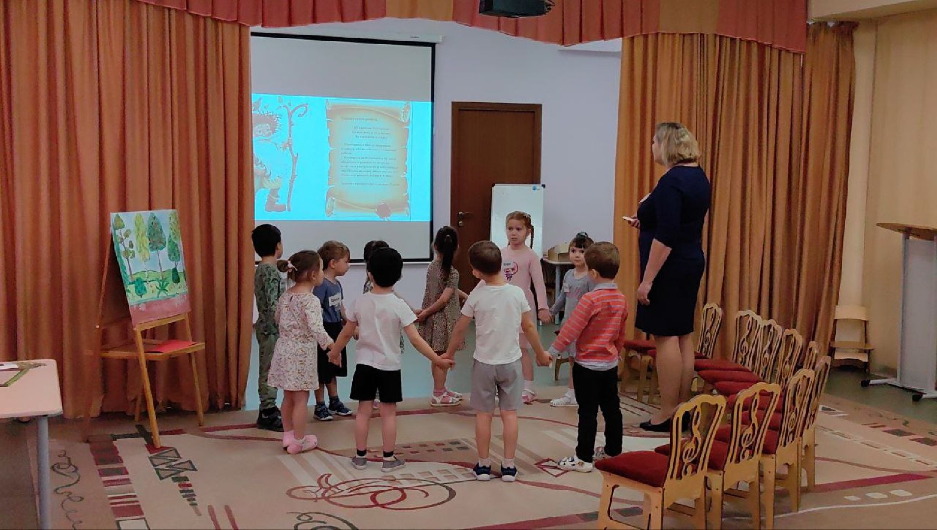 конкурс, испытание, задание, воспитатель года, дети, Детский сад,