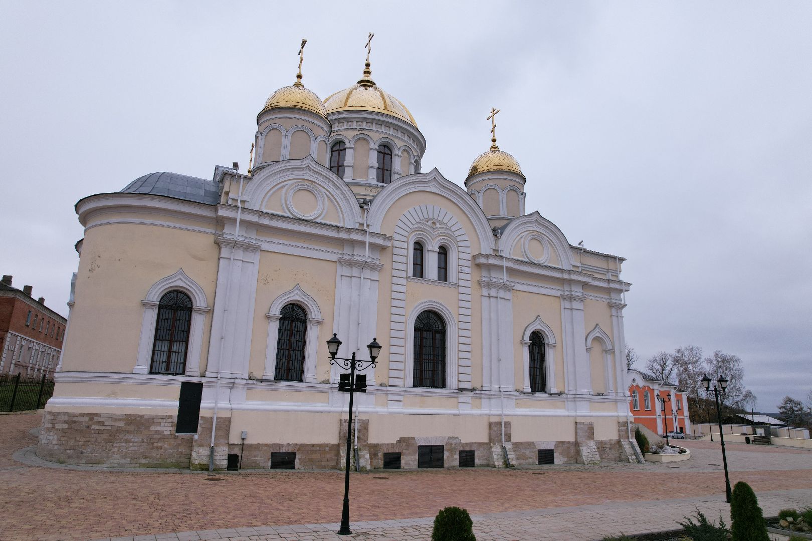 кашира, монастырь,видео с коптера,