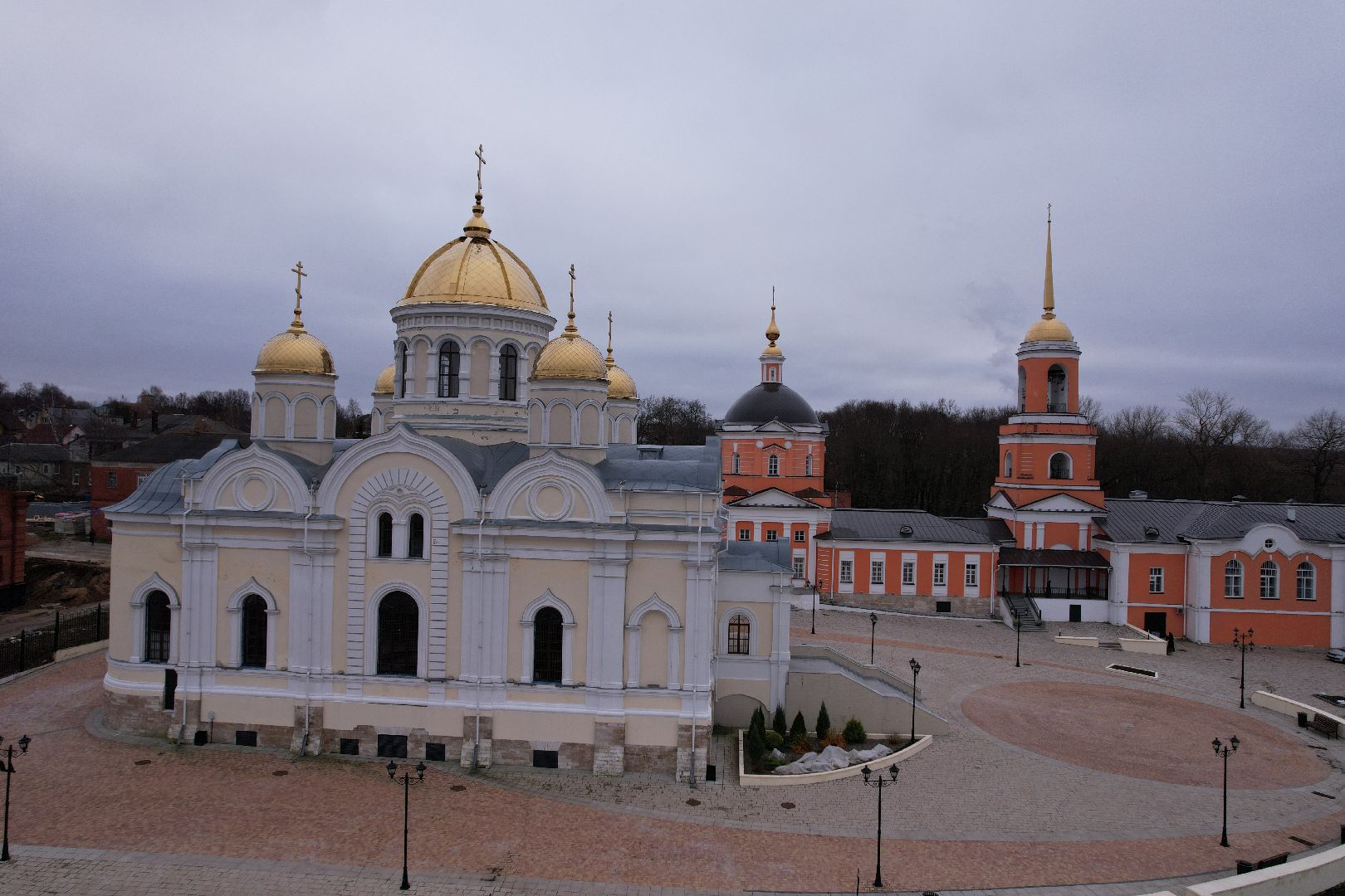 кашира, монастырь,видео с коптера,