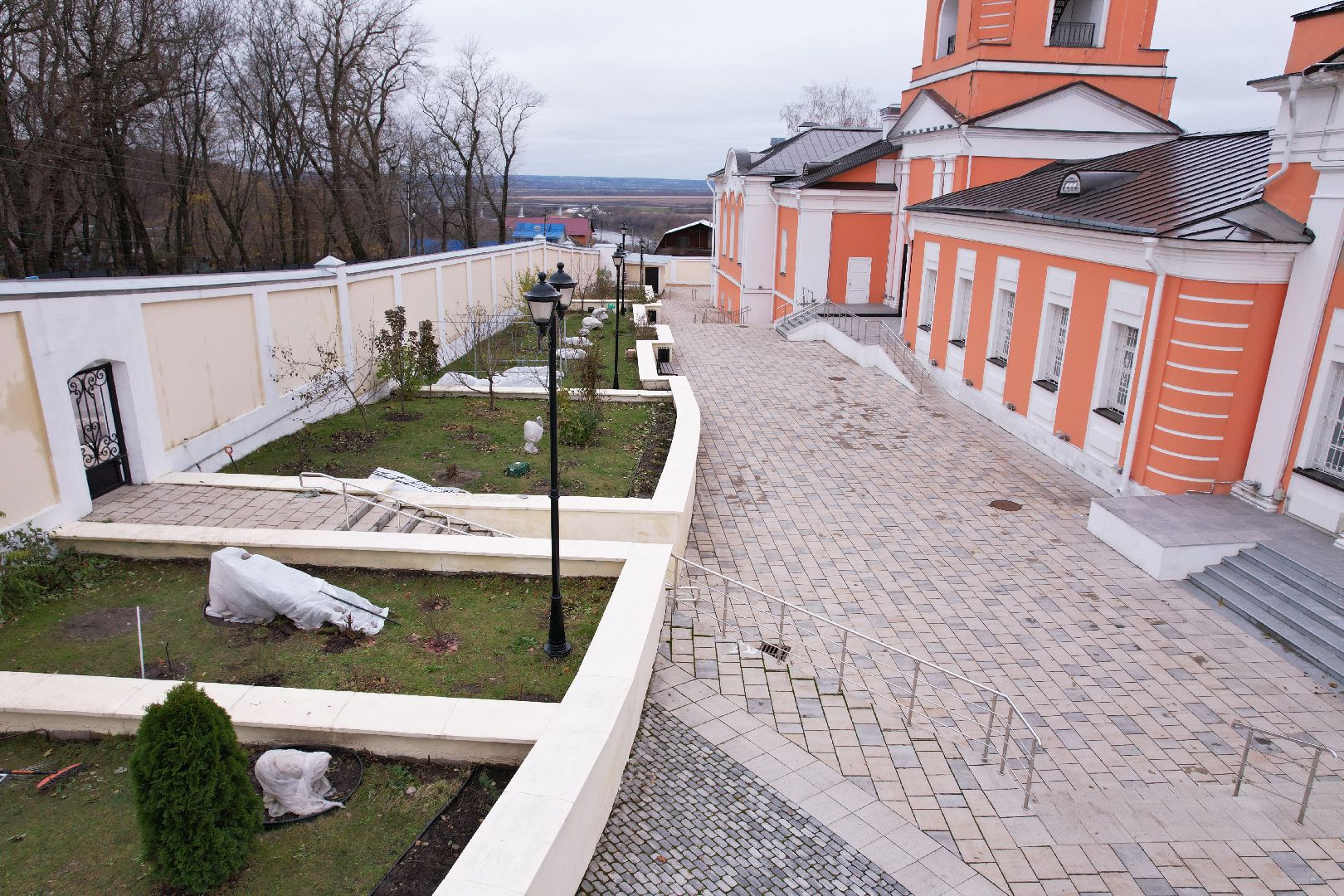 кашира, монастырь,видео с коптера,