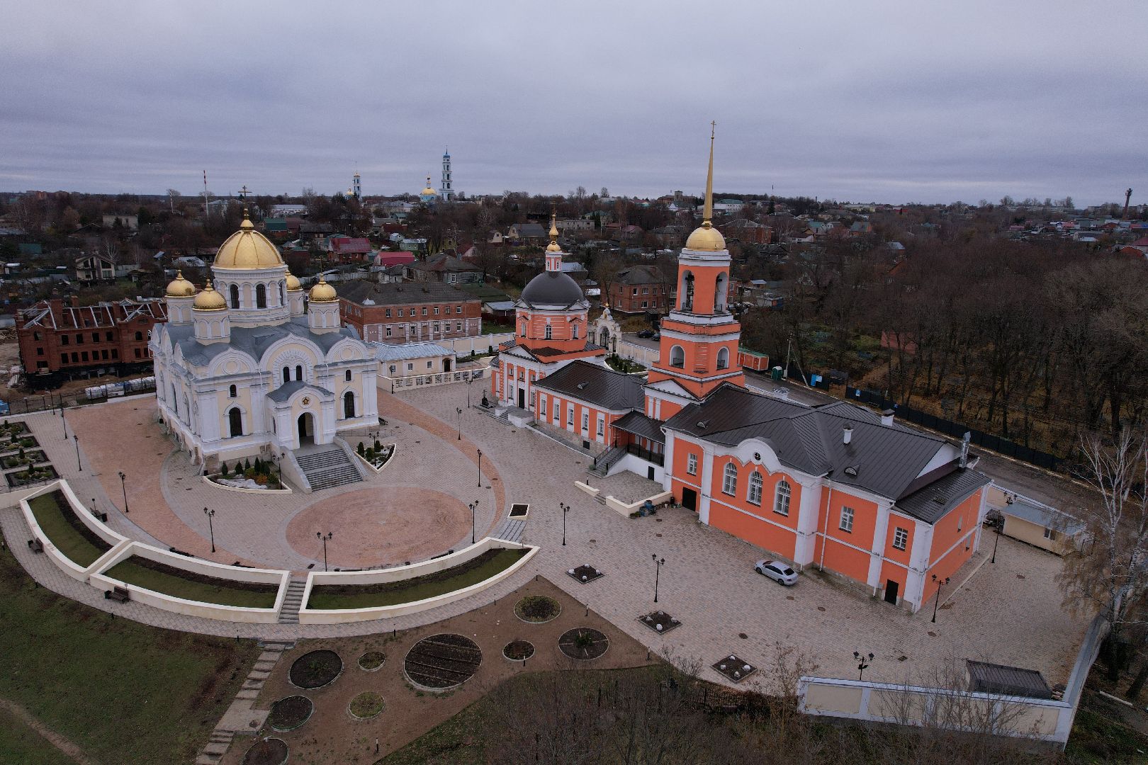 кашира, монастырь,видео с коптера,