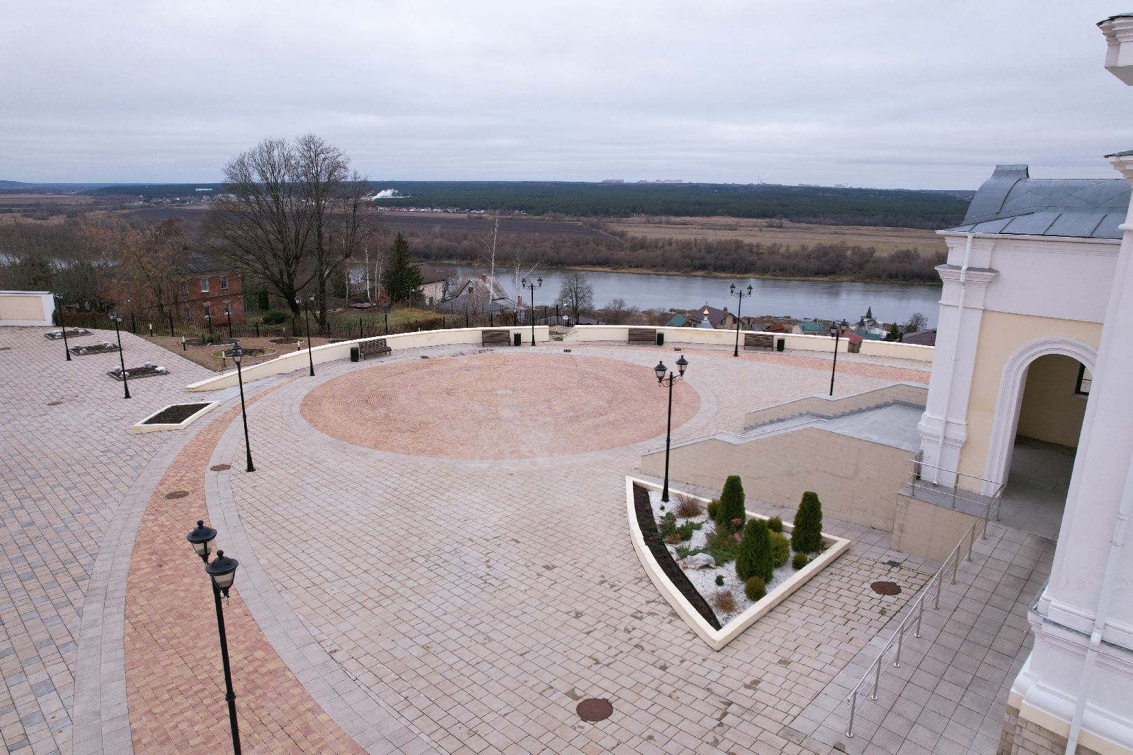 кашира, монастырь,видео с коптера,