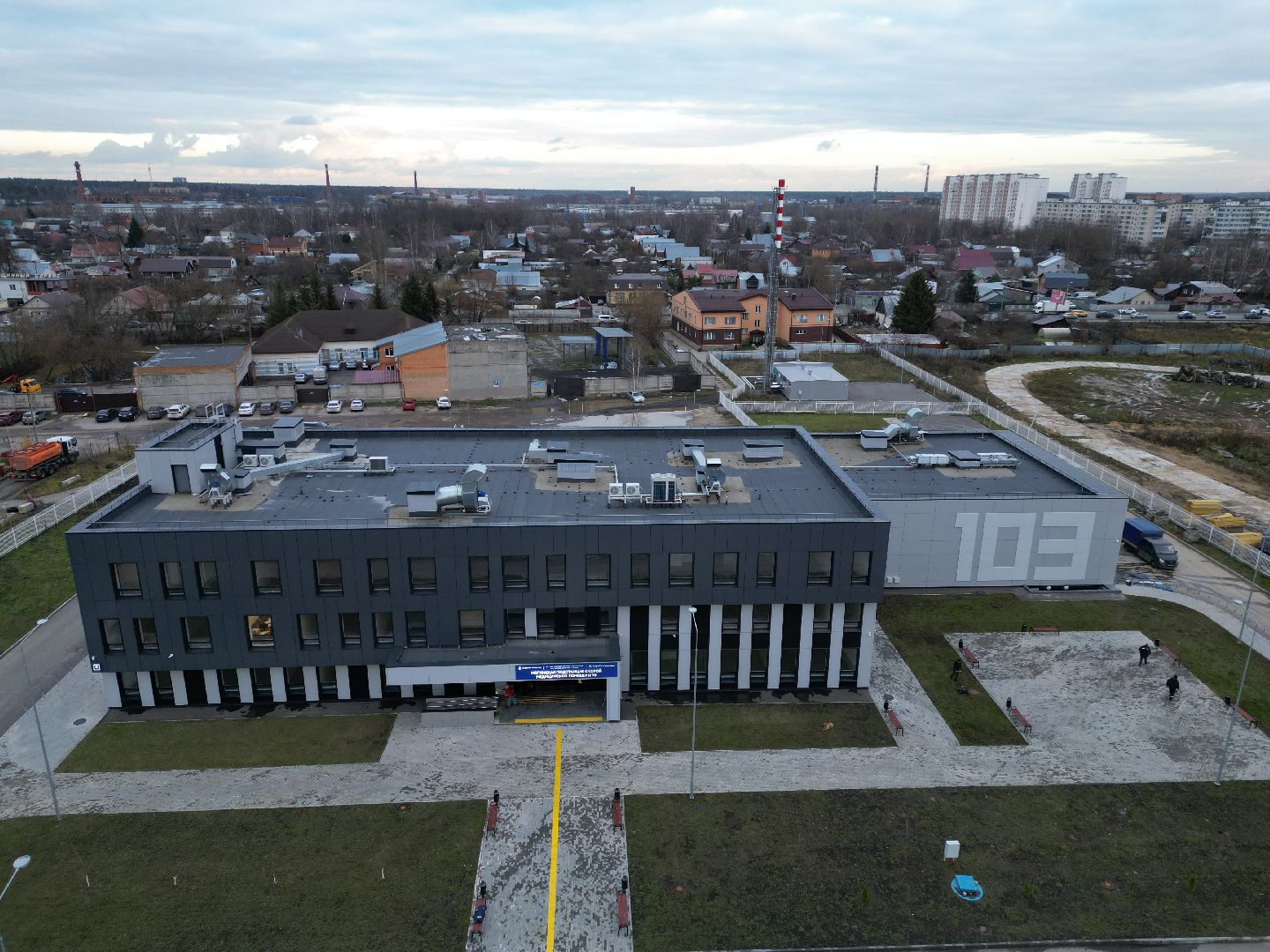 ногинск, скорая,видео с коптера,