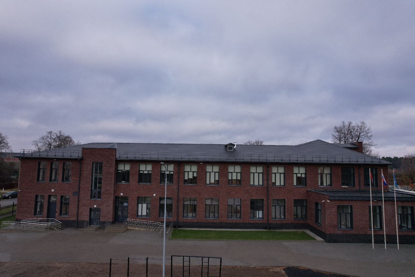 школа, озеры,видео с коптера,