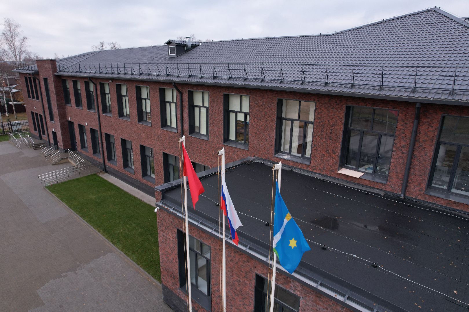 школа, озеры,видео с коптера,