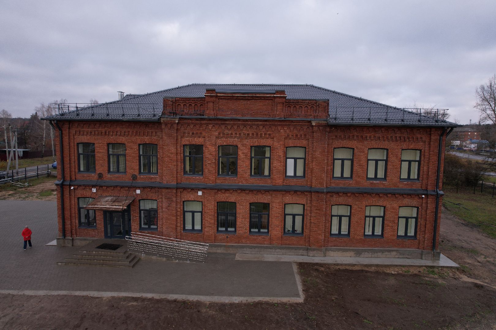 школа, озеры,видео с коптера,