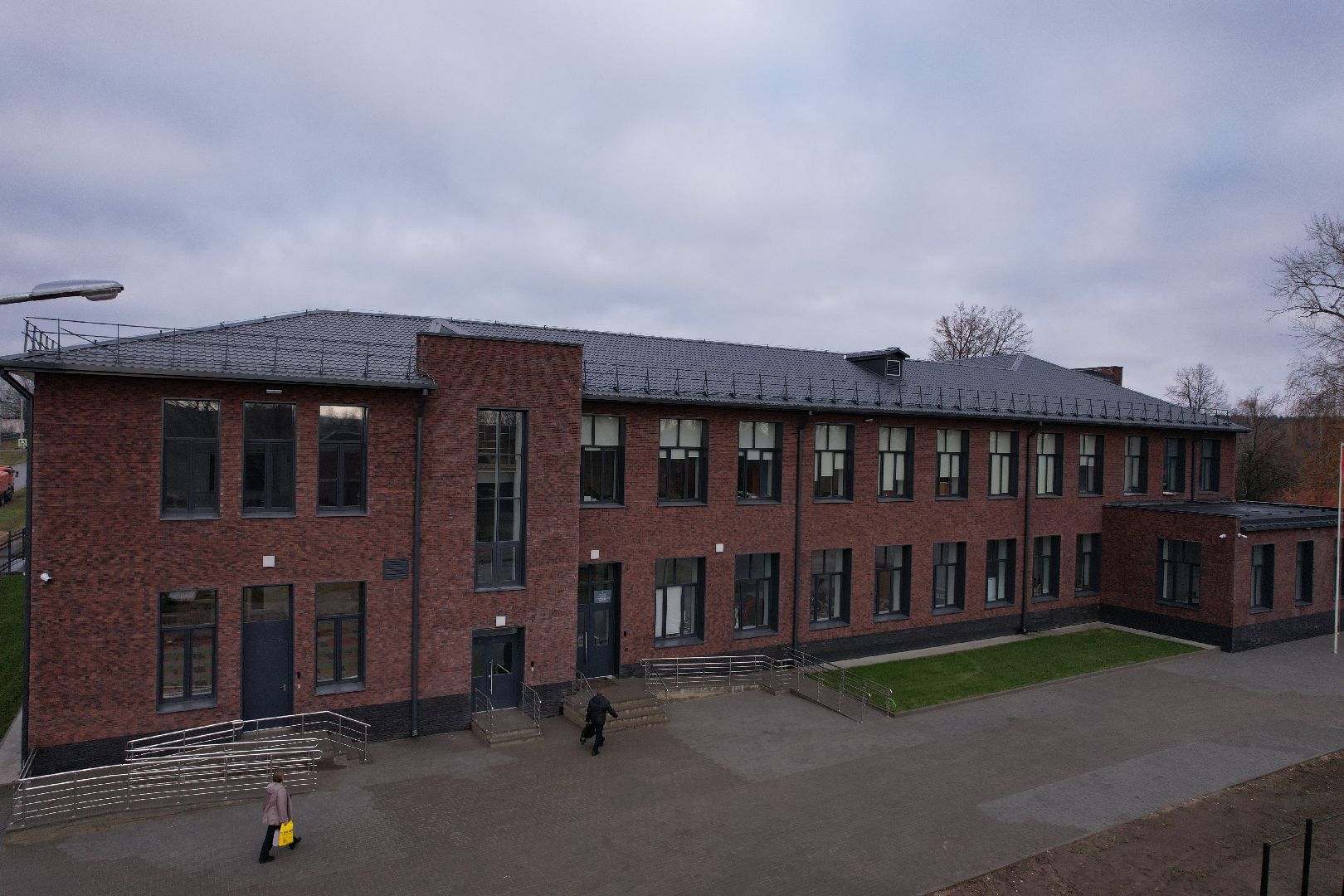 школа, озеры,видео с коптера,