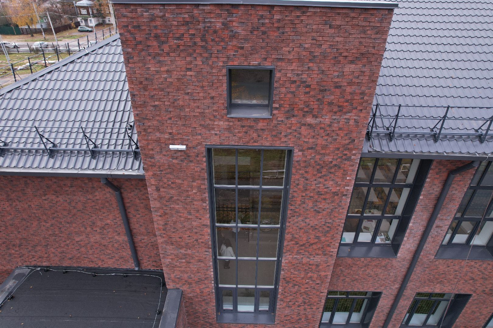 школа, озеры,видео с коптера,