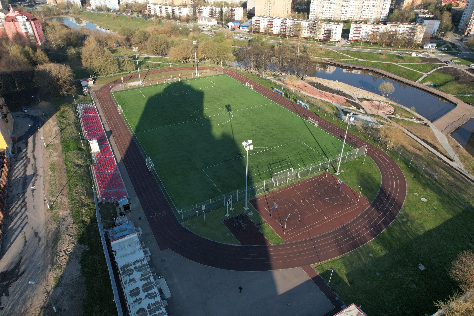 чехов, пруды,видео с коптера,