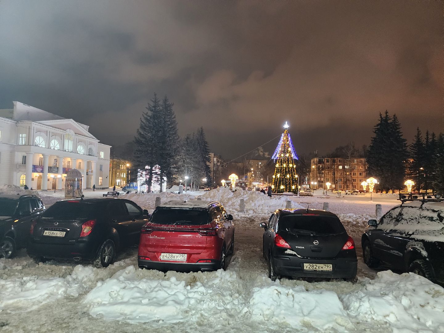 долгопрудный, новый год, ёлка, иллюминация,