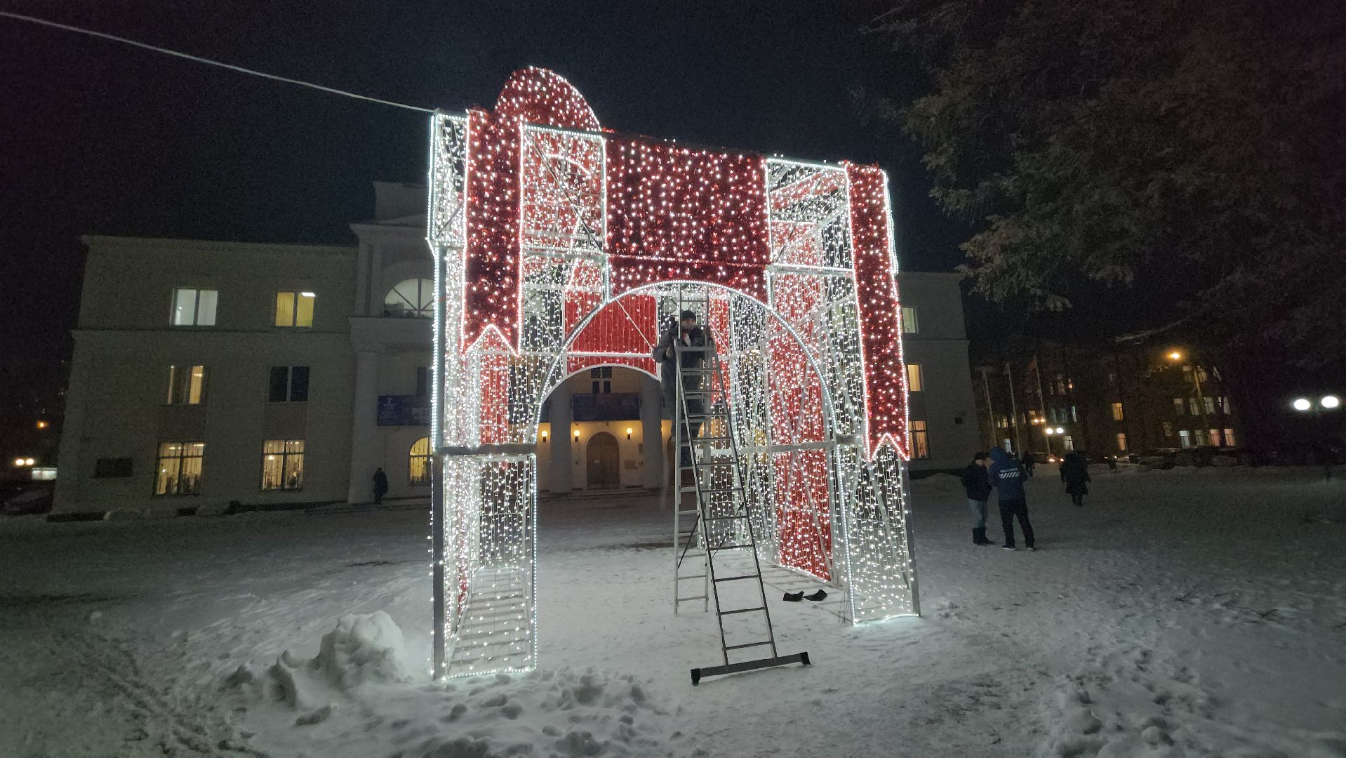 долгопрудный, новый год, ёлка, иллюминация,