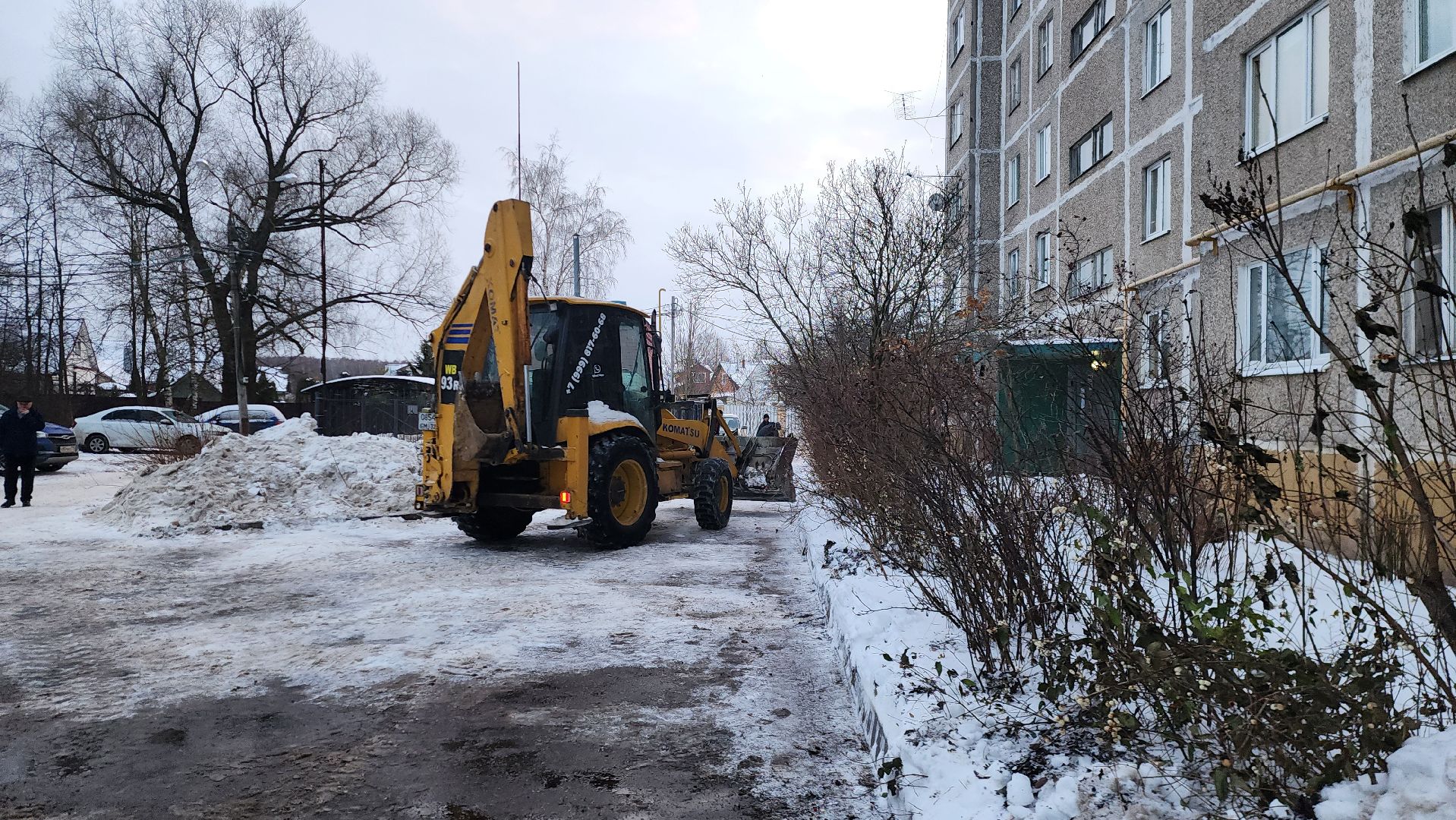 подольск, снег, уборка,